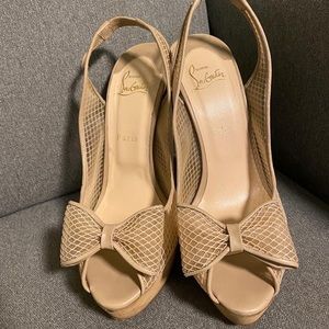 Christian Louboutin open toe heels